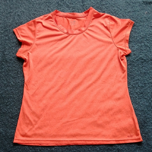 Champion Tops - Champion Orange Fitted Cap Sleeve‎ T-Shirt